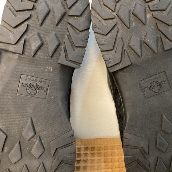 Bacco Mens Bucci Black Calf Hair Mens Sz 16 Loafers Shoes Made in Italy - Picture 8 of 11